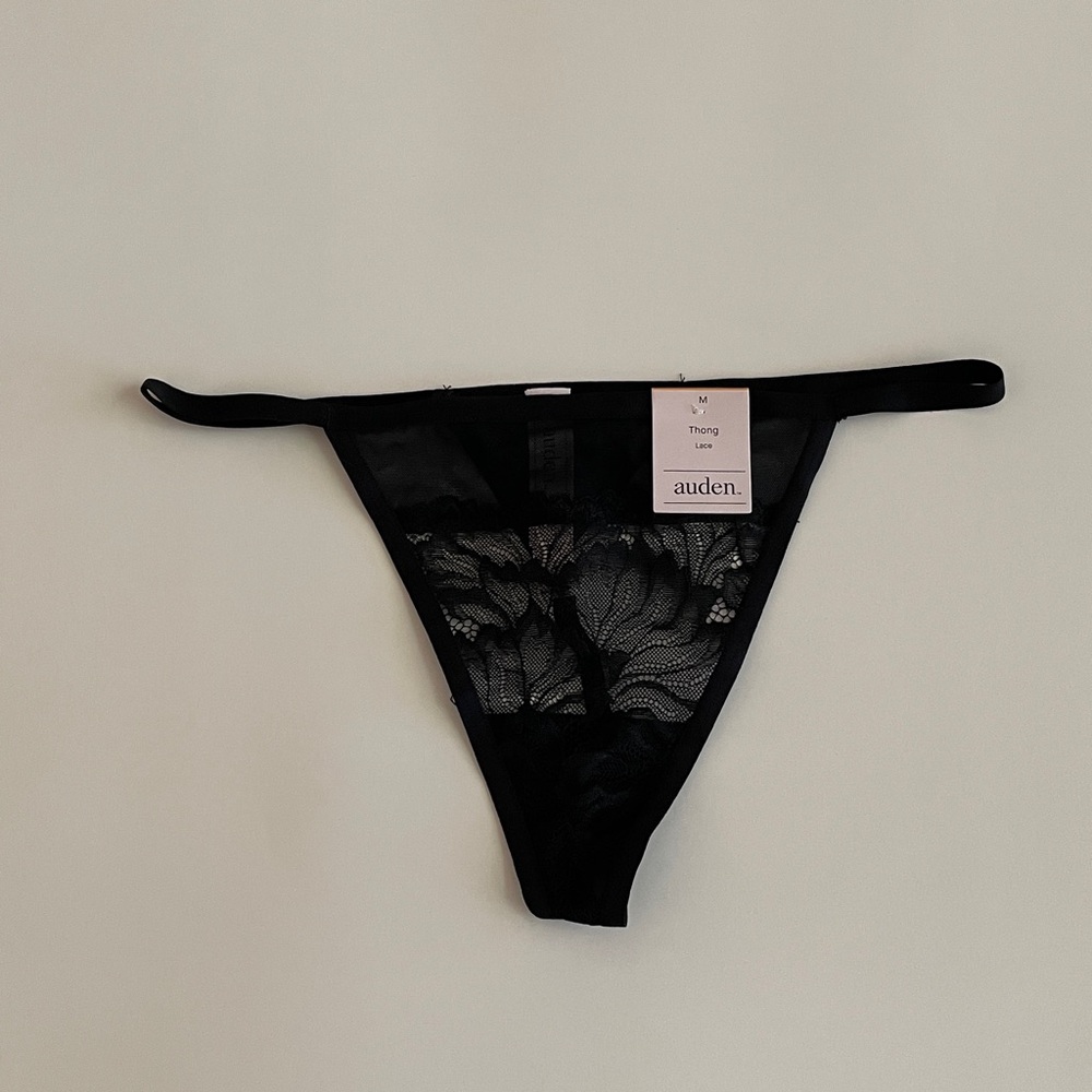 Auden Lace Thong Triangle String Back